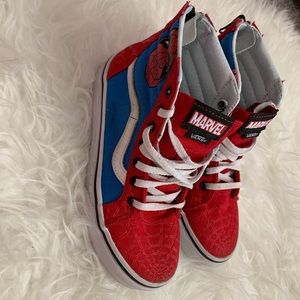 Boys Marvel Spider-Man Vans. Size 1c